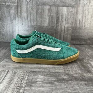 Vans Old Skool Low Pro Women's size 6 Green Suede Skate Shoes